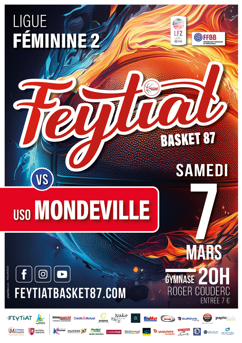 Match LF2 Feytiat face à Mondeville