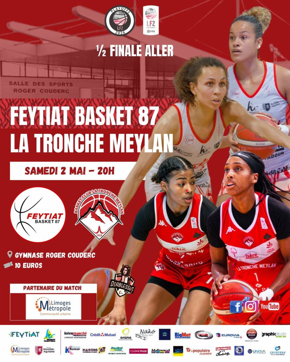 Demi-finale aller LF2 Feytiat face à La Tronche Meylan