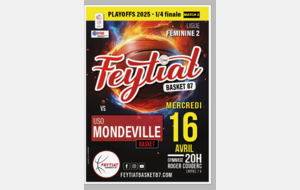 1/4 de finale Playoffs LF2 - Match 2 Feytiat face à Mondeville