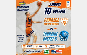 Match NM3 Panazol-Feytiat face à Touraine BC